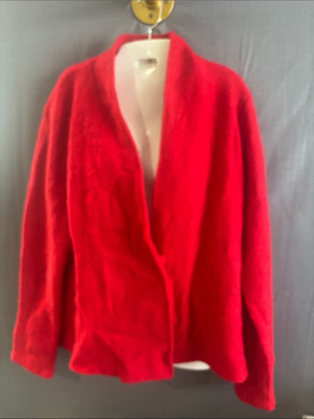 Jones New York Bright Red wool blazer